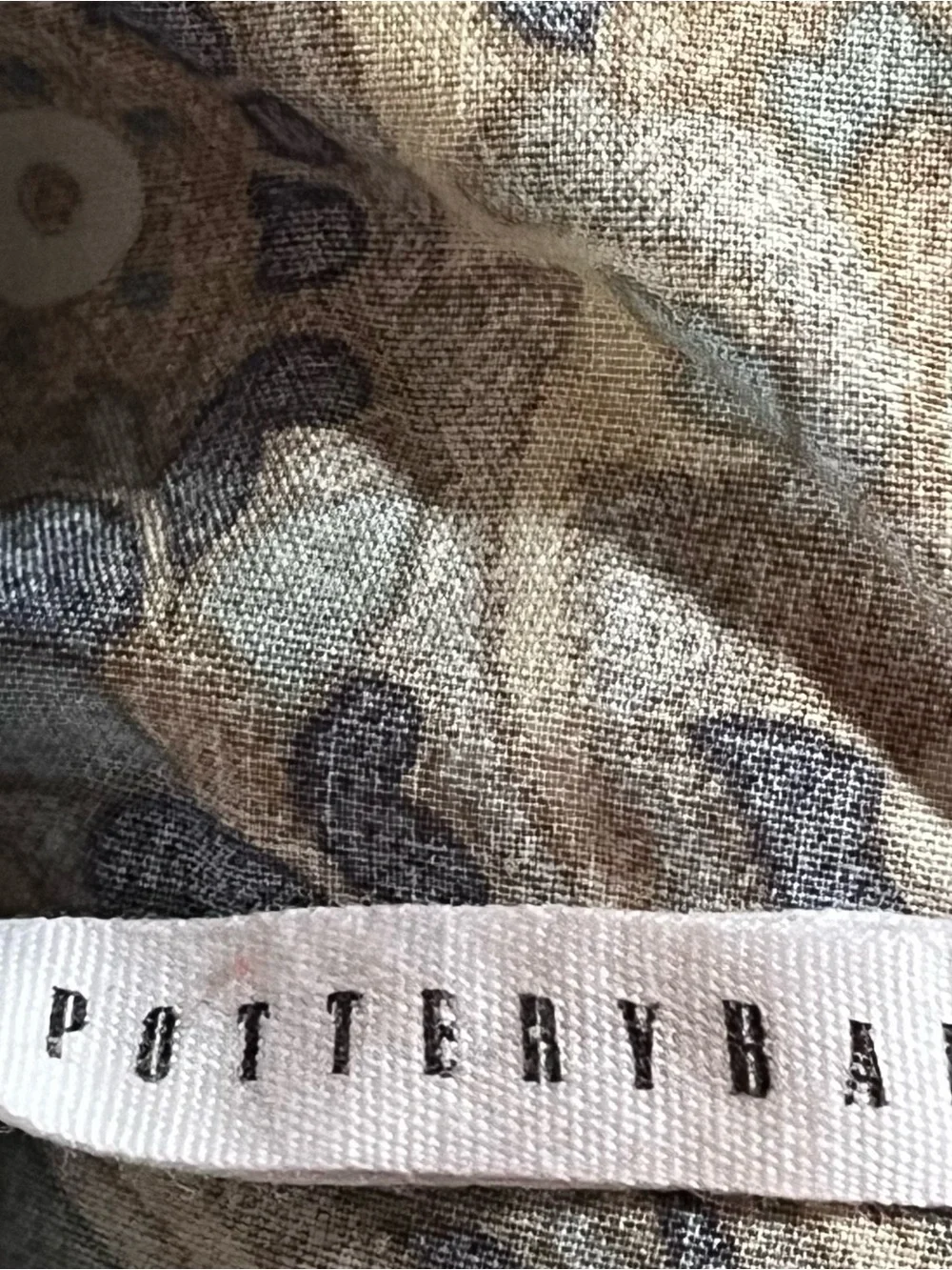 Pottery Barn Mackenna Paisley Orangic Percale Duvet Cover